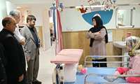 بازدید عضو مجمع تشخیص مصلحت نظام و رییس گروه اقتصادی دفتر مقام معظم رهبری از بیمارستان رفیده